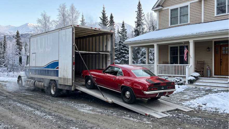 The car just got shipped to the house