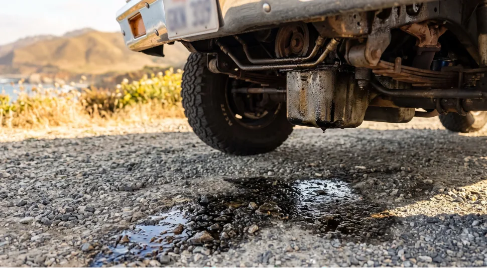 leaking car oil