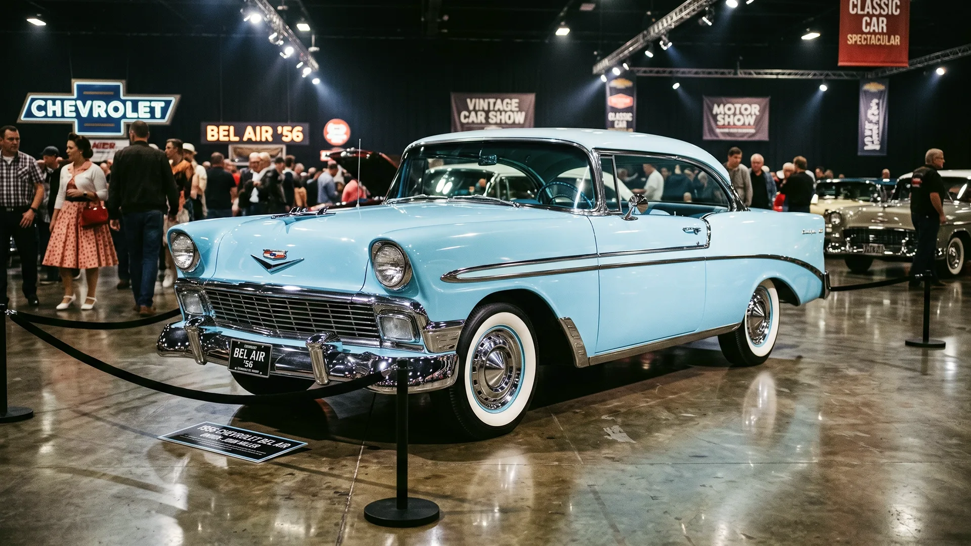 Classic Chevrolet Bel Air at an iconic car show