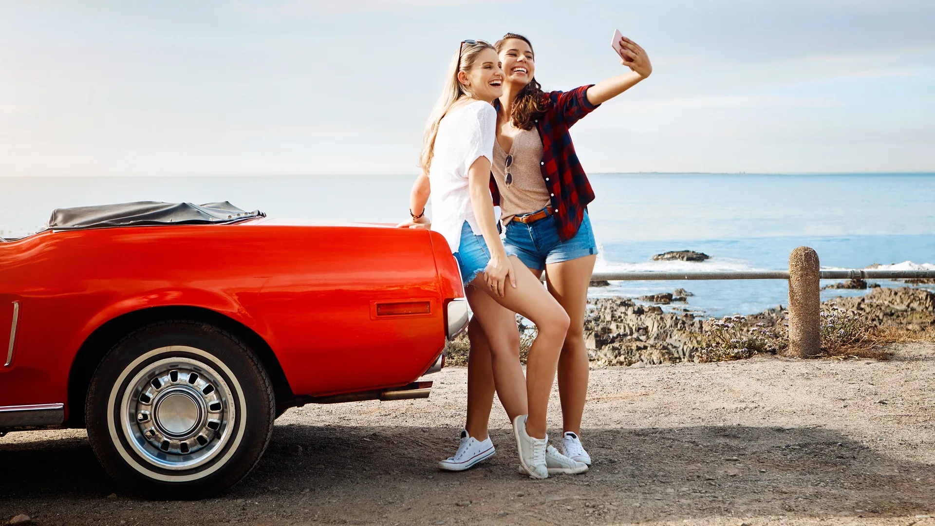 Girls arrived in California
