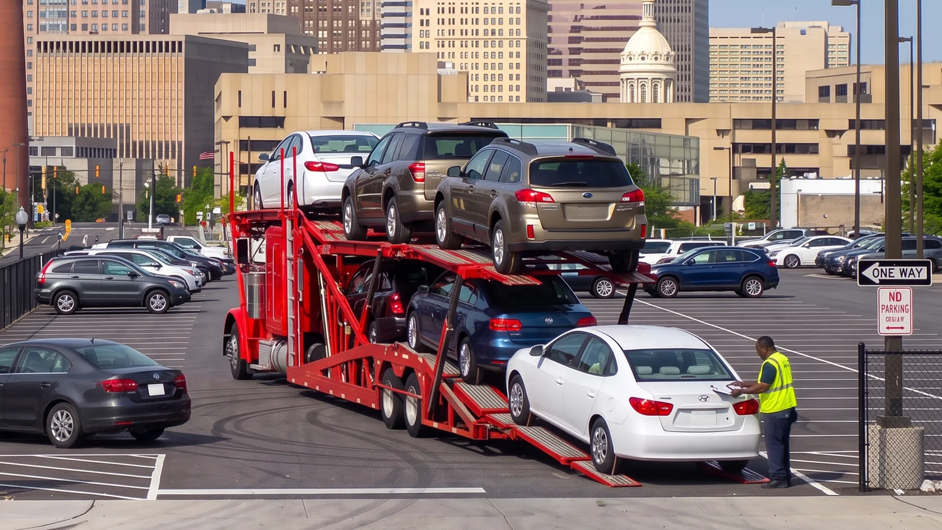 Vehicle inspection during car shipping in Baltimore Maryland photo