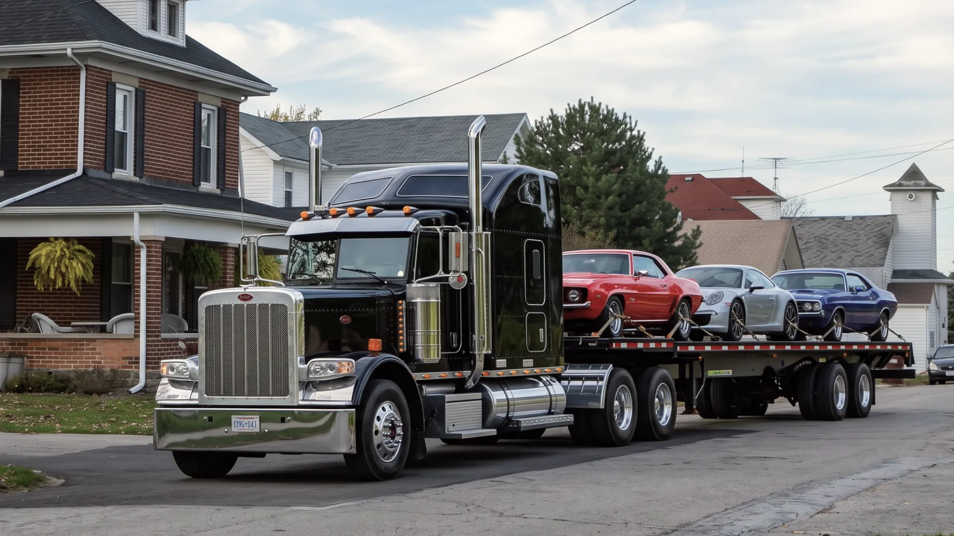 Car transportation in the residential area of Pittsburgh