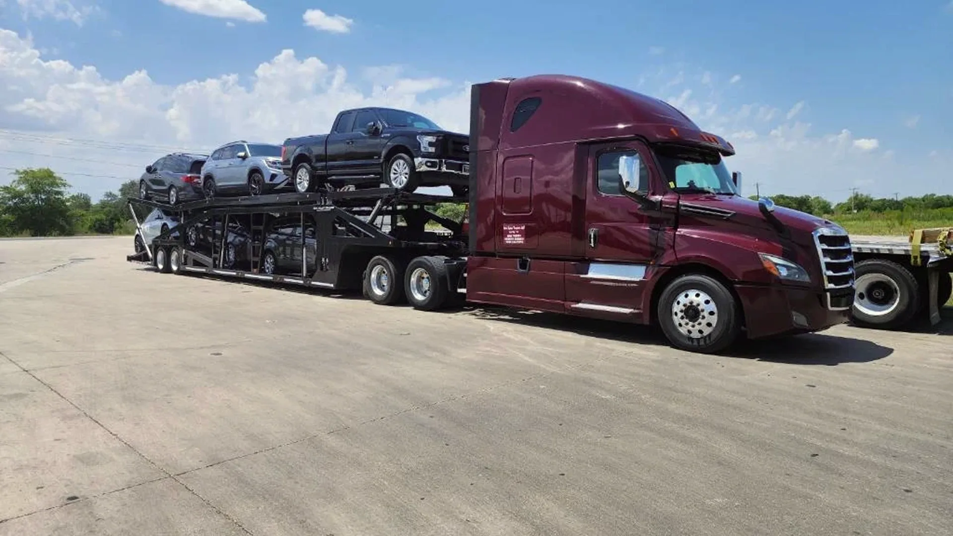 Nexus open trailer transport for dealers