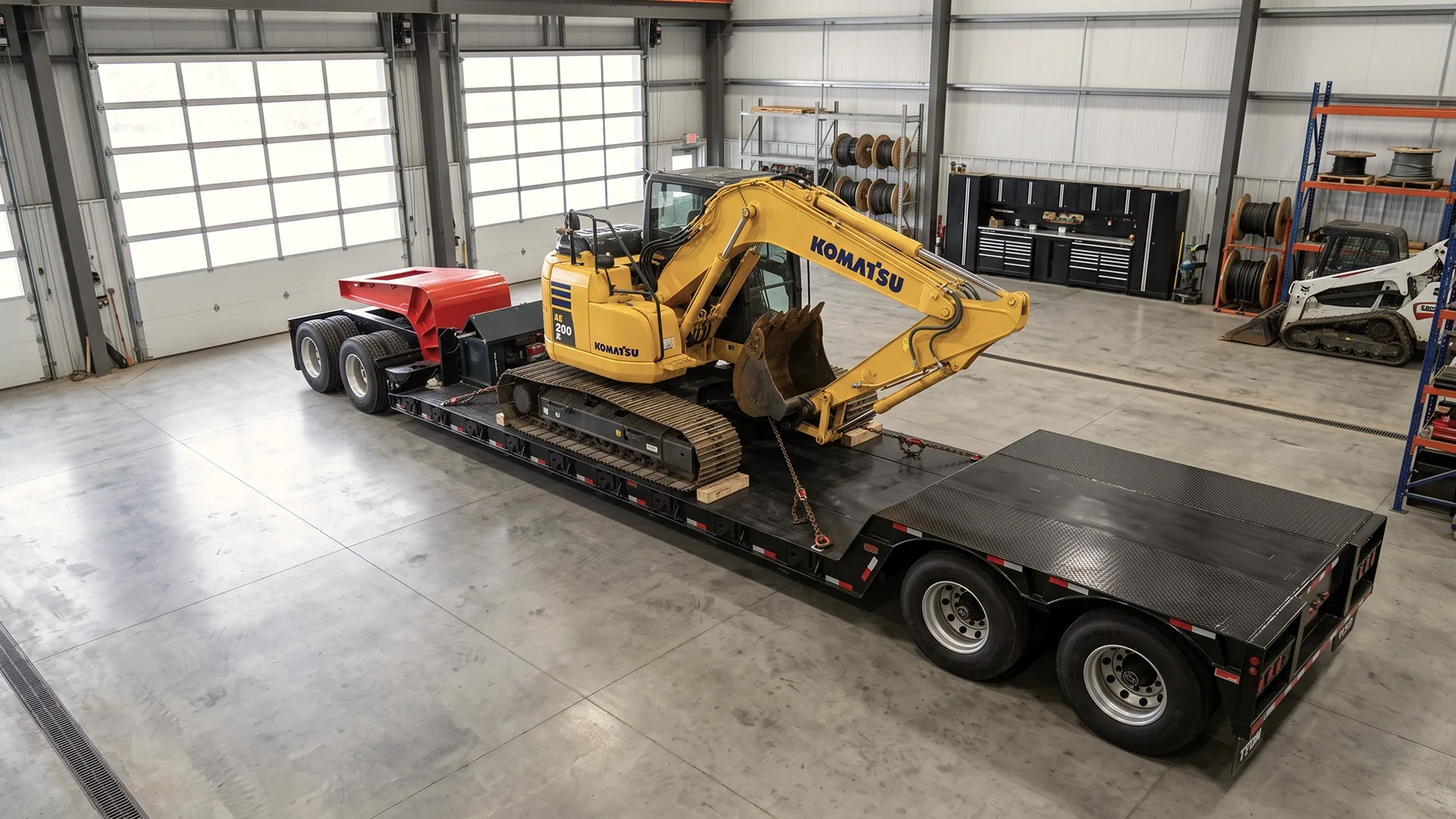 Gooseneck (RGN) Trailer for shipping