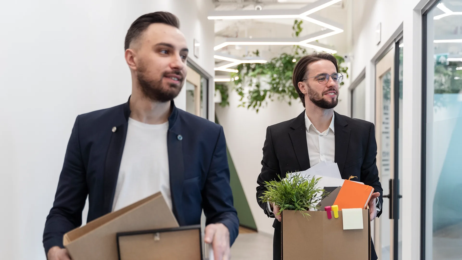 Two indispensable specialists are moving out of the office.