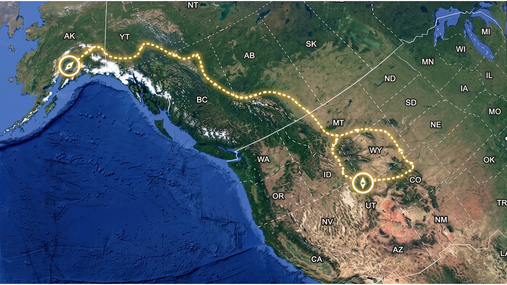 car delivery route to Alaska