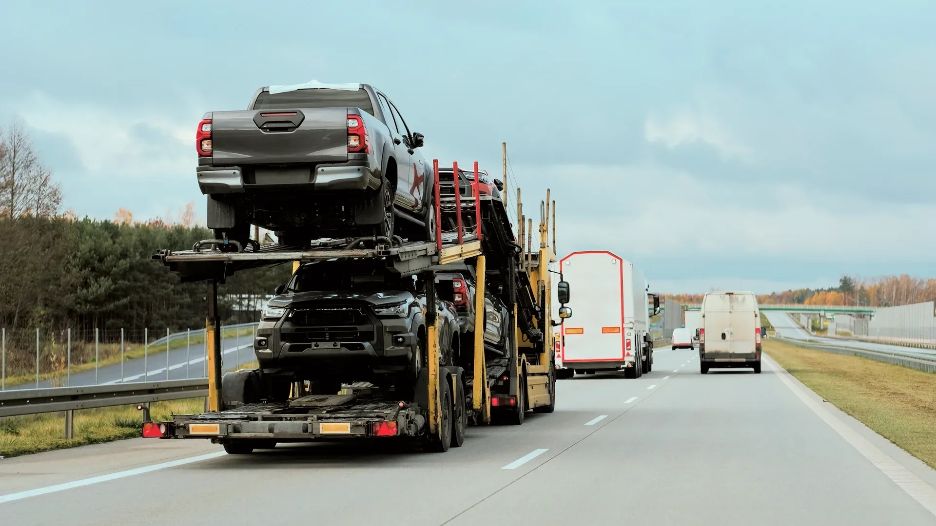 open car haul trailer for transport to Alaska