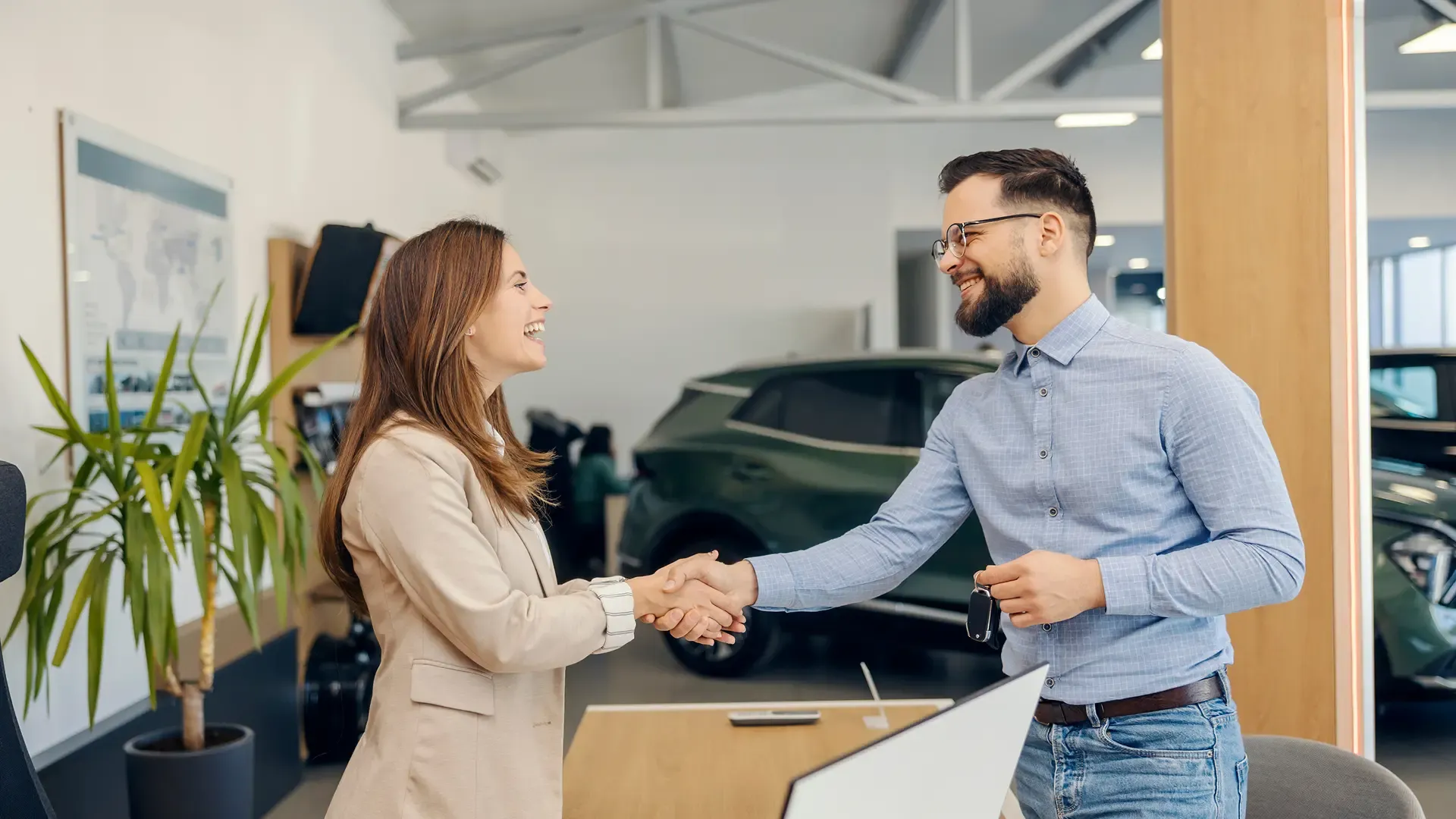 Conclude a vehicle purchase agreement at an auction
