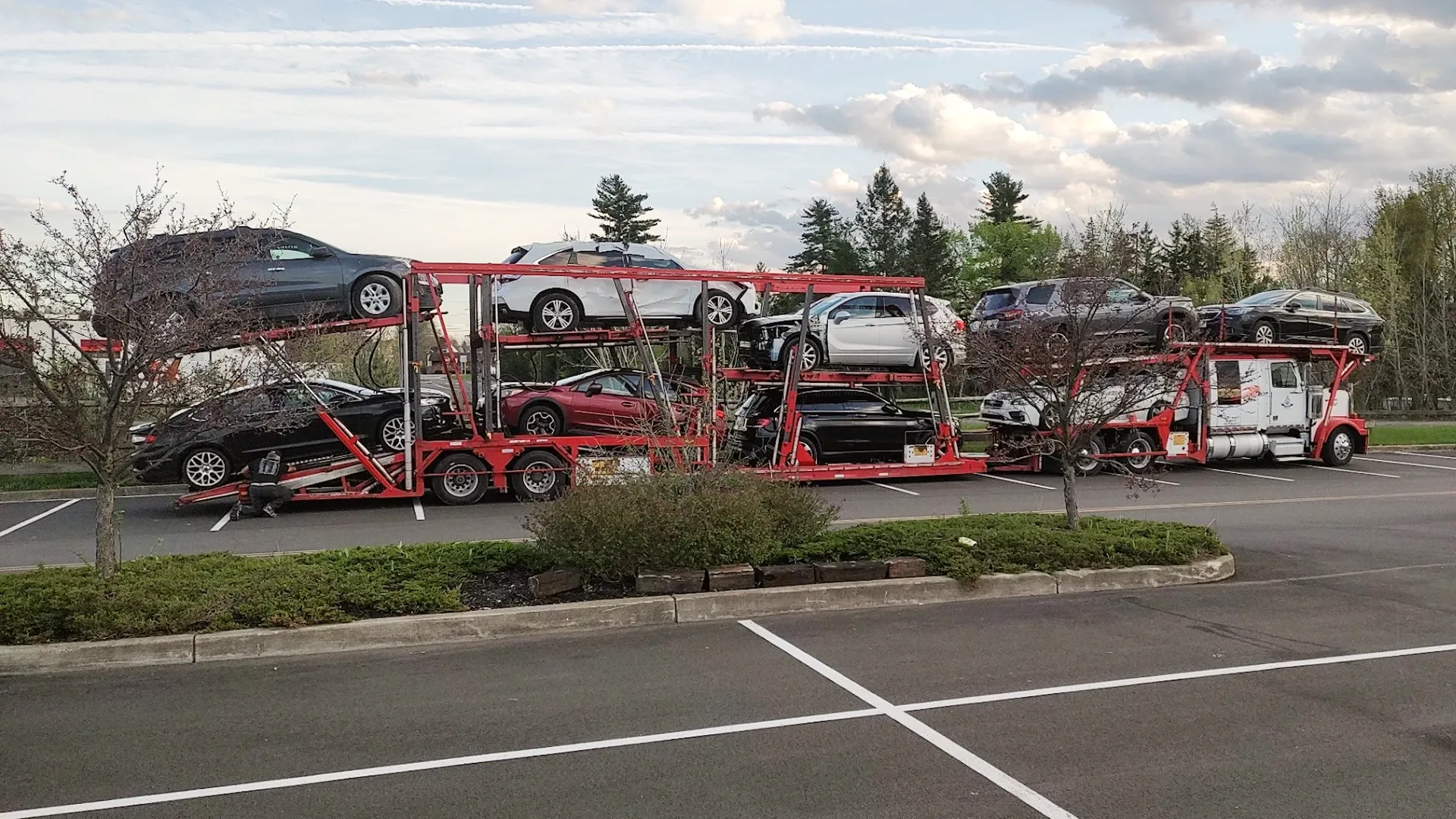 The car is shipped from station