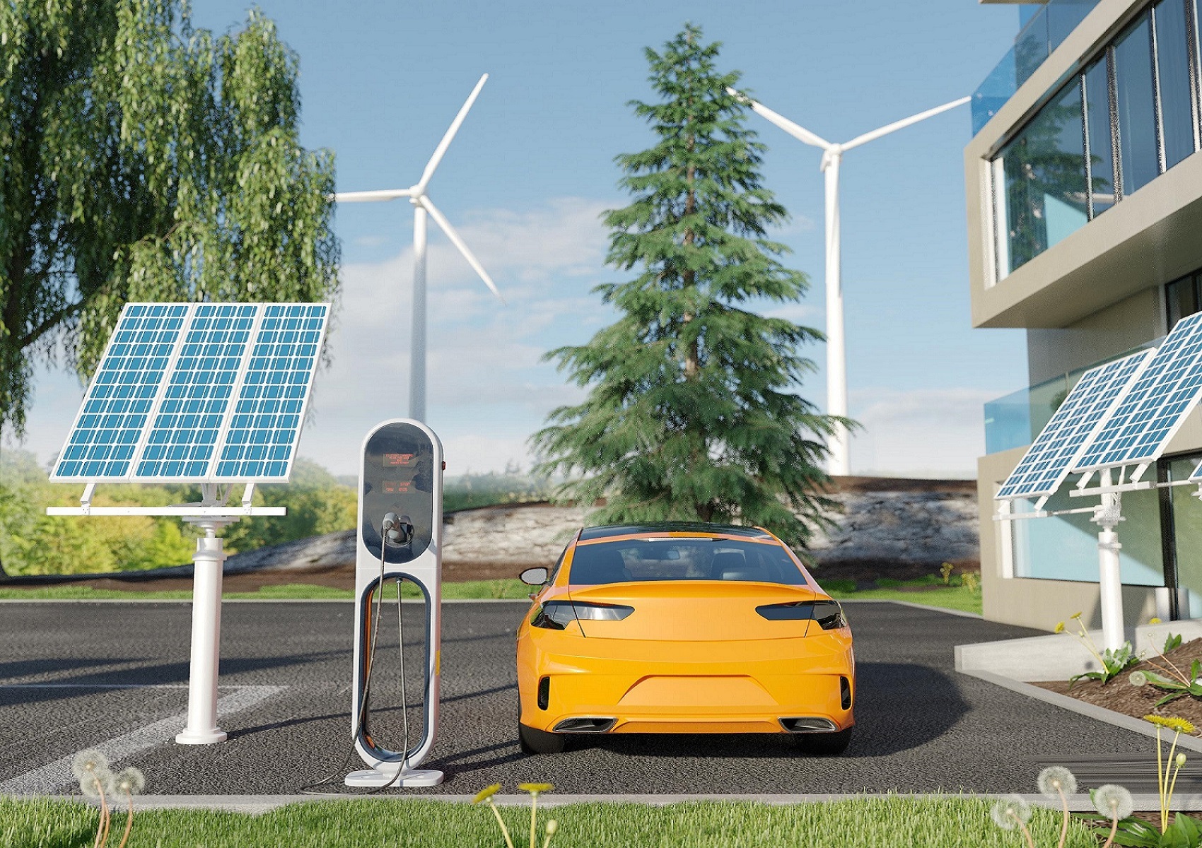 How to Charge Your EV At Home With a Solar Panel Charging Station image