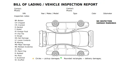 What Is a Car Transport Bill of Lading? image