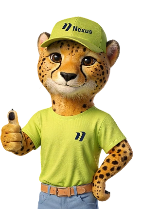 Nexie mascot giving a thumbs up