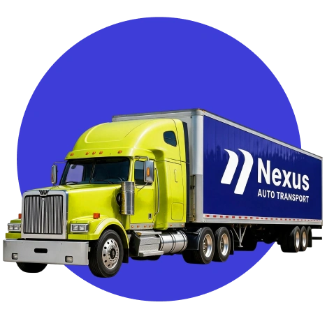 Enclosed Nexus car carrier hauling a high-value vehicle
