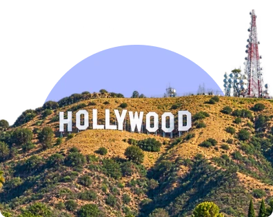 The Hollywood sign in Los Angeles